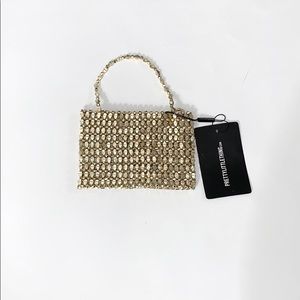 Pretty little thing gold bag